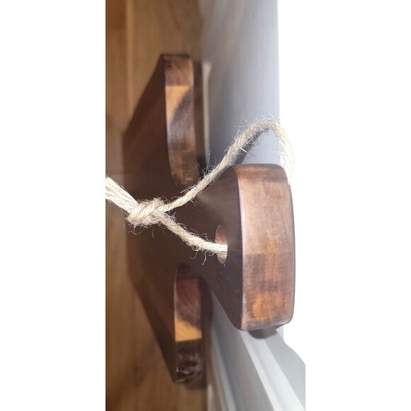 Elegant Acacia Paddle Serving Board Edge Grain Flat Bread Loaf Cutting Board NEW - Picture 13 of 16